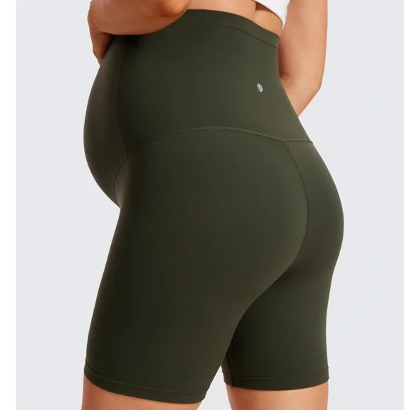 CRZ YOGA Butterluxe Maternity Biker Shorts 6" NWOT - Picture 2 of 4
